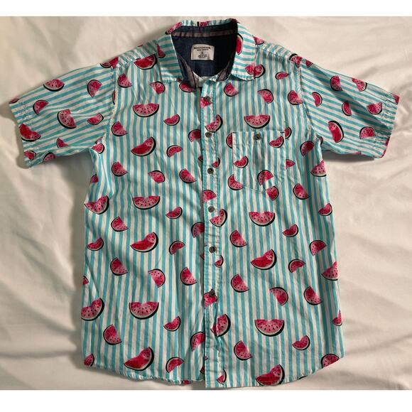 Distortion Other - Distortion Men's Modern SZ Small Button Front Watermelon Print Shirt